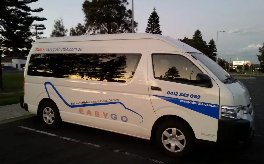 EasyGo Airport Shuttle vehicle